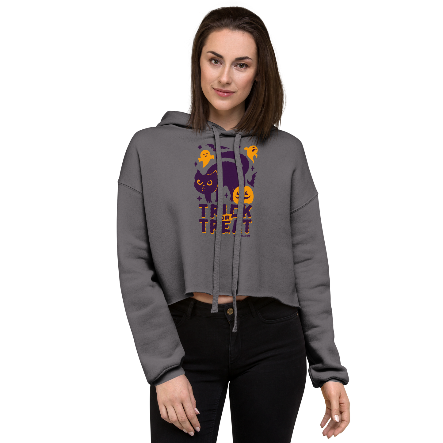 Trick Or Treat Cropped Hoodie