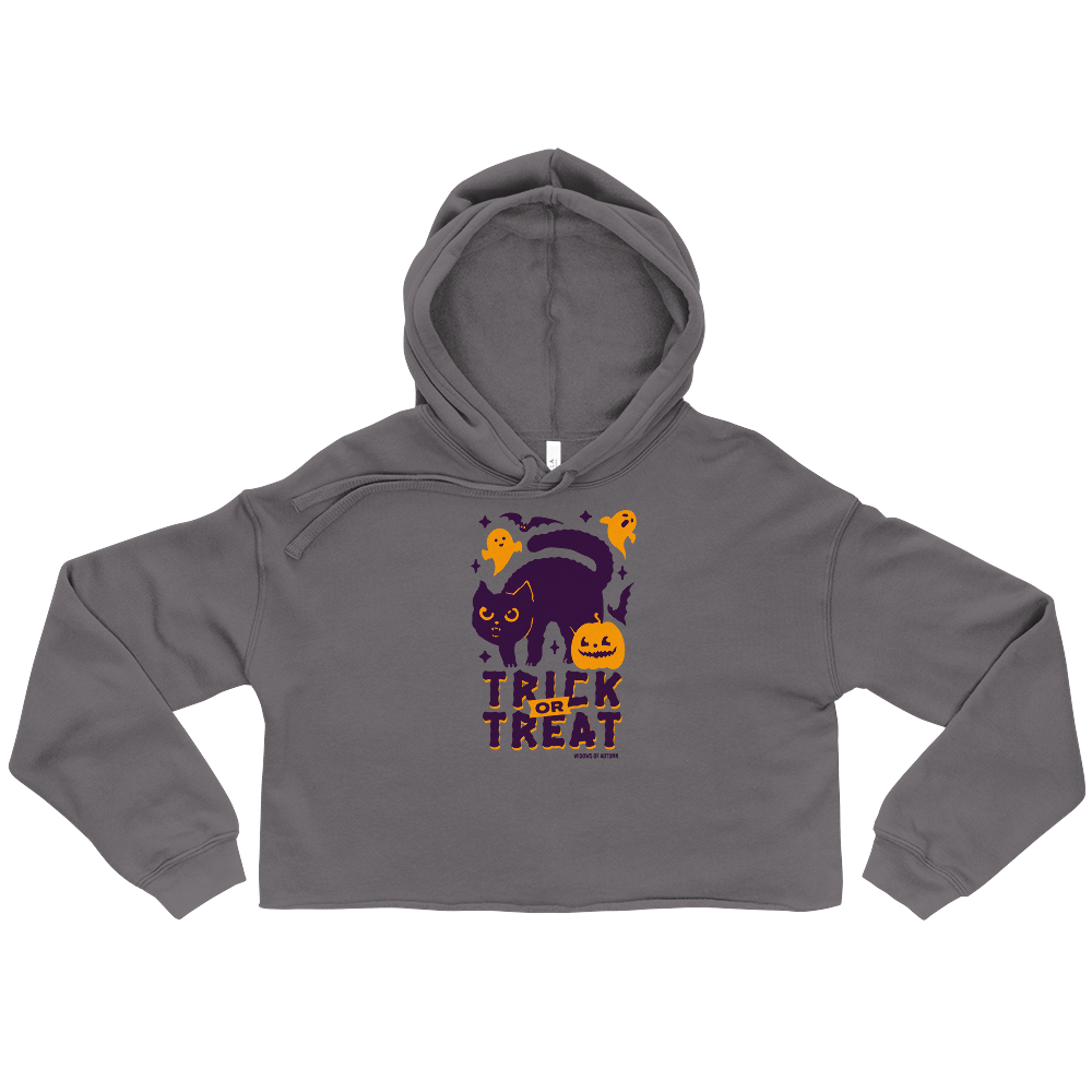 Trick Or Treat Cropped Hoodie