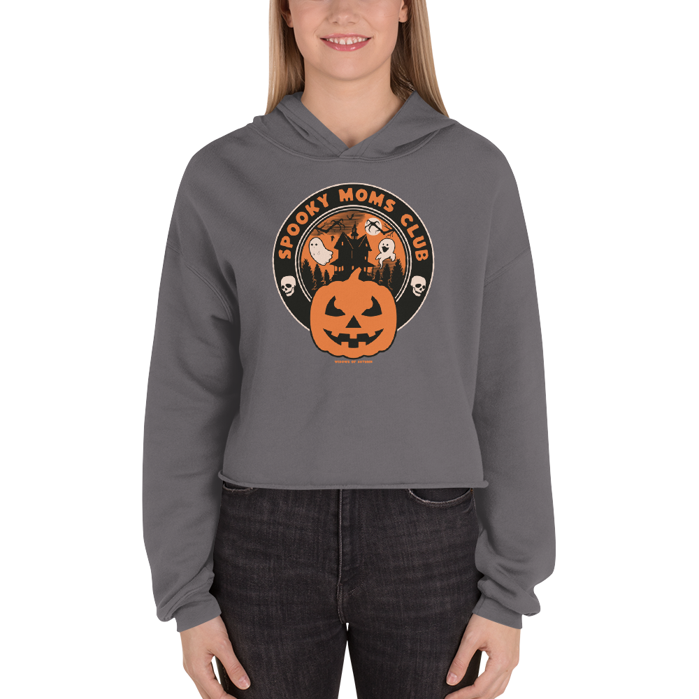 Spooky Moms Club Cropped Hoodie