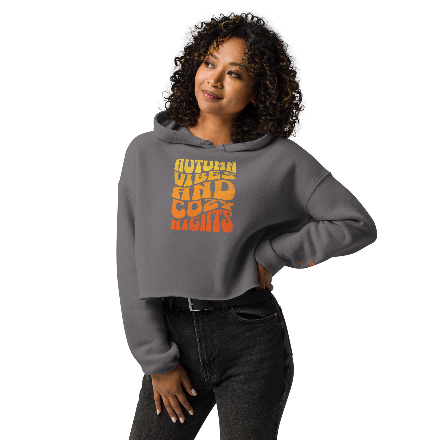 Cozy Autumn Cropped Hoodie