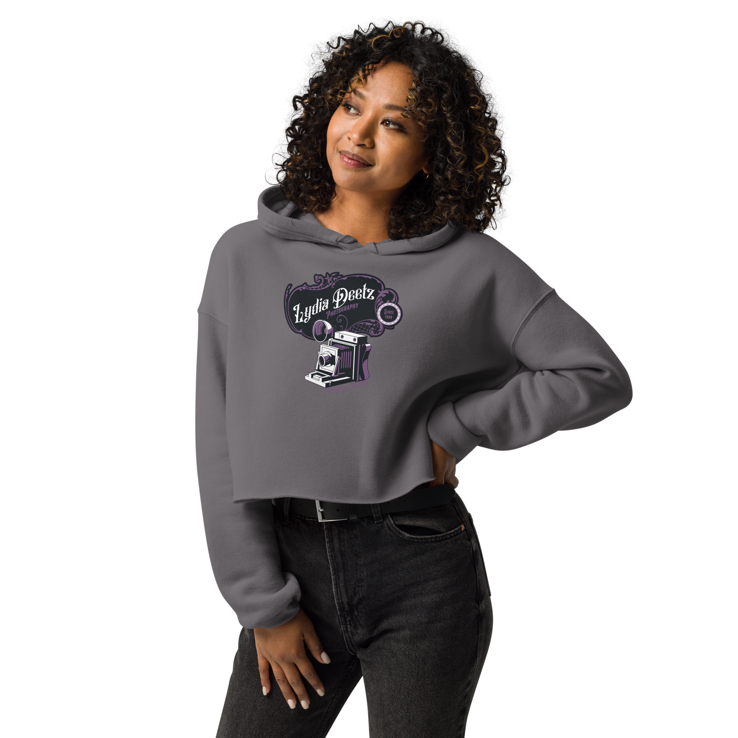 Deetz Photography Cropped Hoodie
