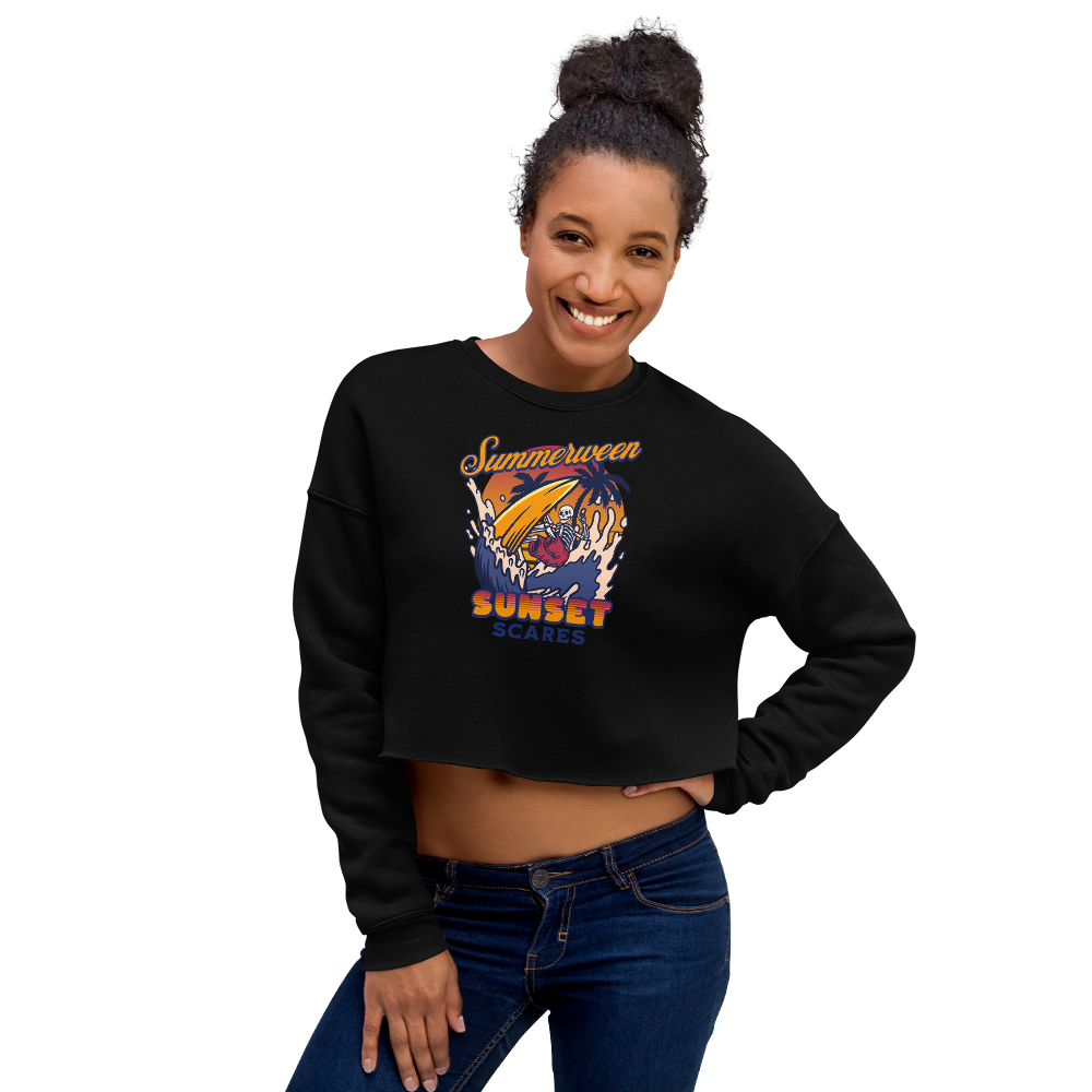 Sunset Scares Cropped Sweatshirt
