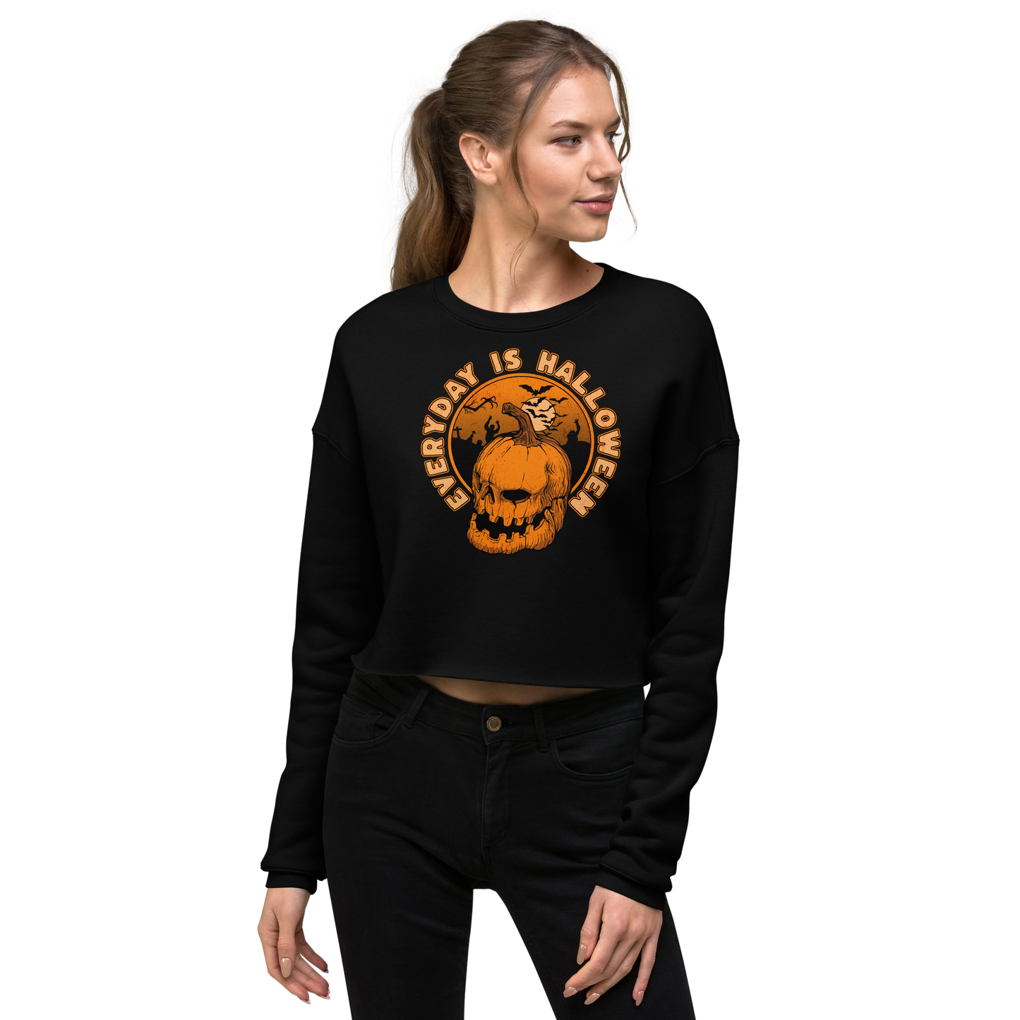 Eternal Halloween Cropped Sweatshirt