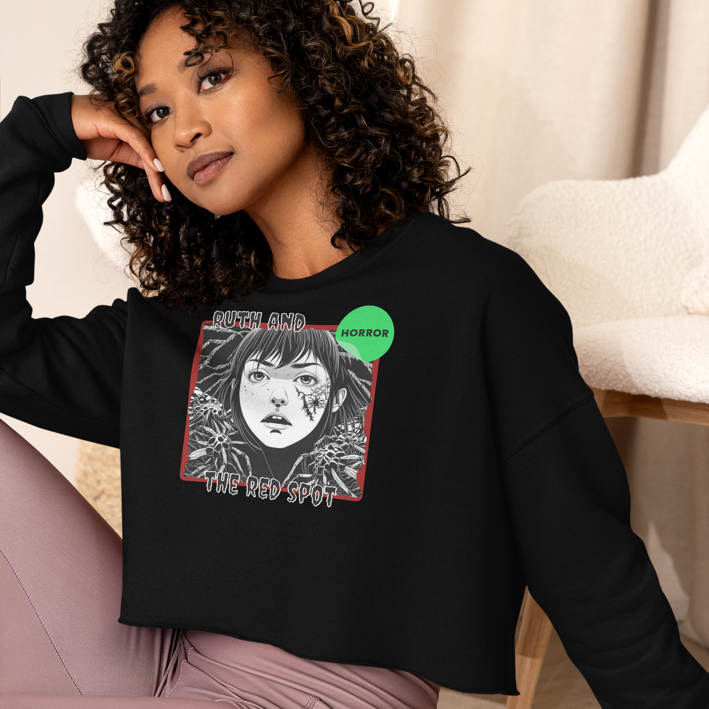 Ruth & The Red Spot Cropped Sweatshirt