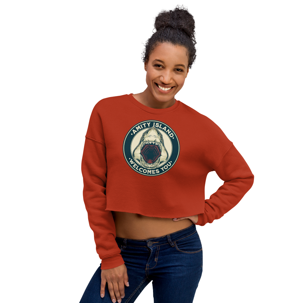 Welcome to Amity Cropped Sweatshirt