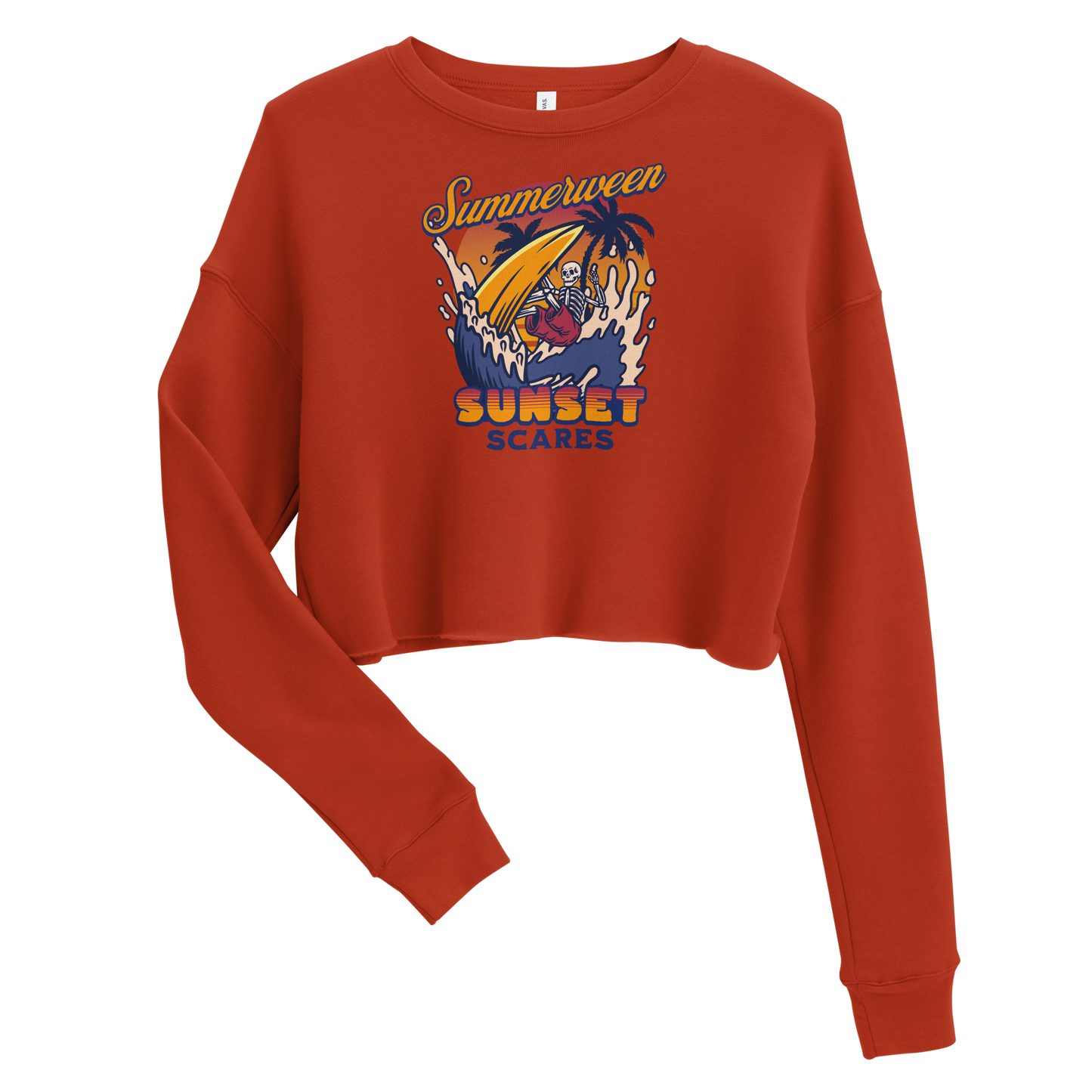 Sunset Scares Cropped Sweatshirt