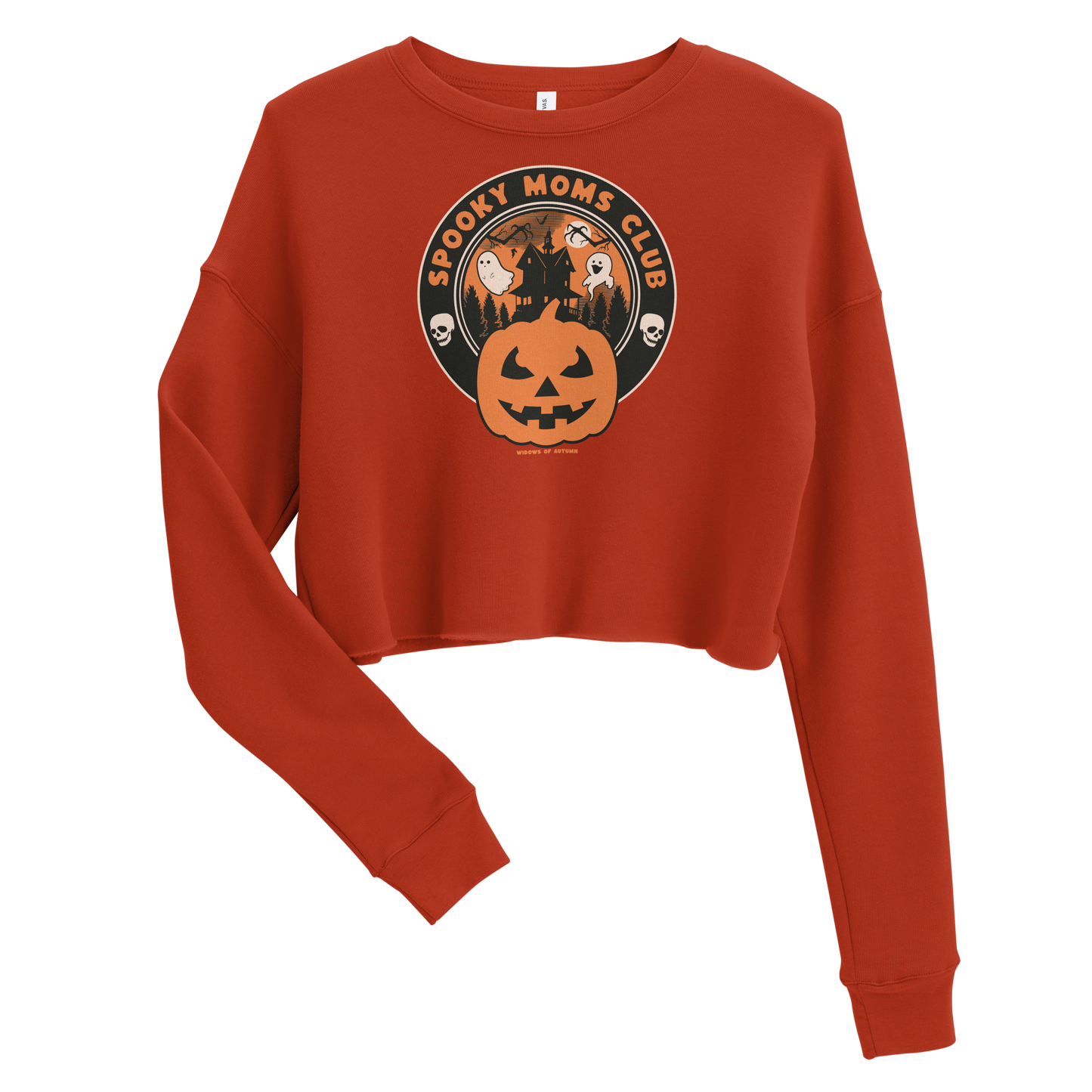 Spooky Moms Club Cropped Sweatshirt