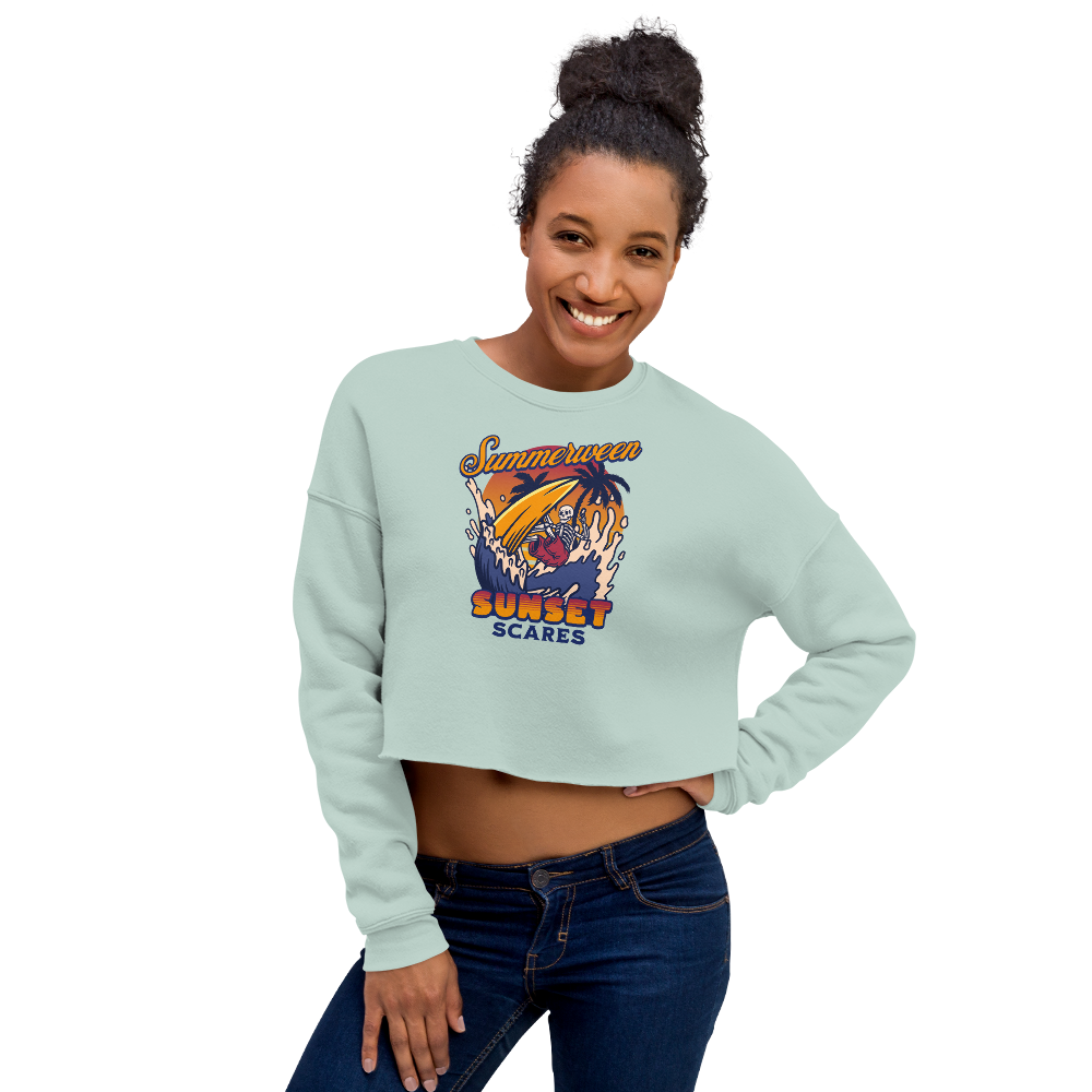 Sunset Scares Cropped Sweatshirt