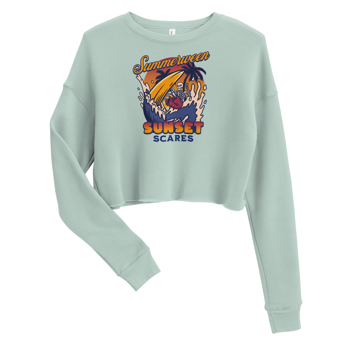 Sunset Scares Cropped Sweatshirt