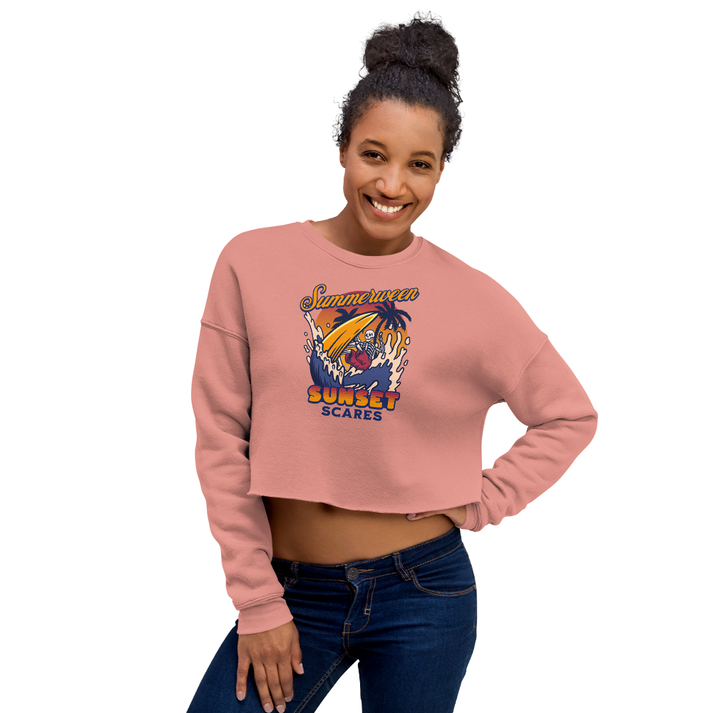 Sunset Scares Cropped Sweatshirt