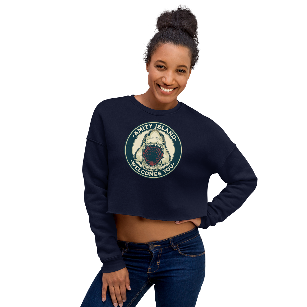 Welcome to Amity Cropped Sweatshirt