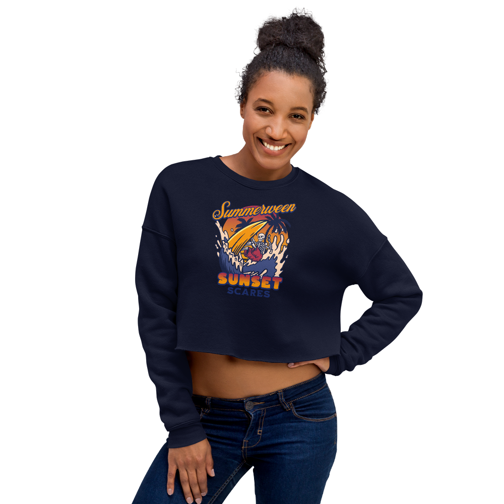 Sunset Scares Cropped Sweatshirt