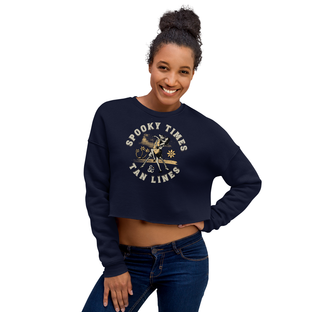 Spooky Times & Tan Lines Cropped Sweatshirt