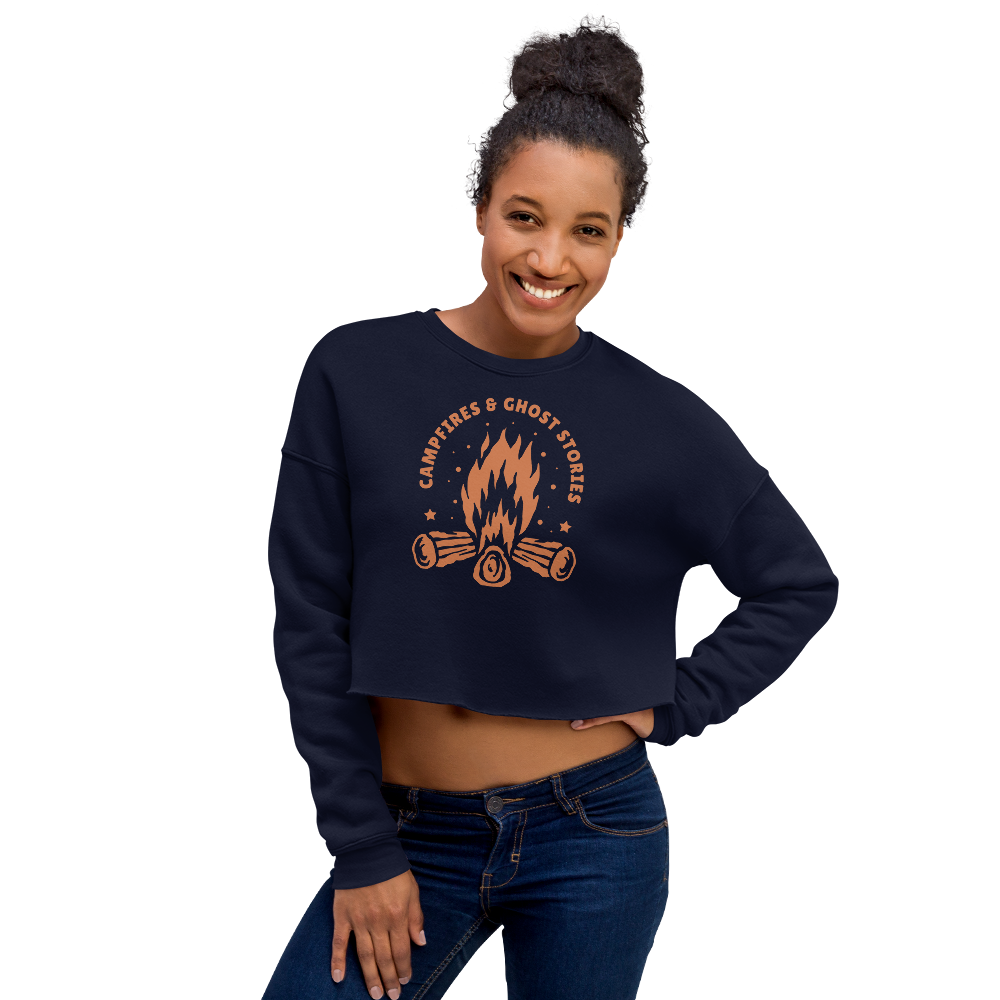 Campfires & Ghost Stories Cropped Sweatshirt