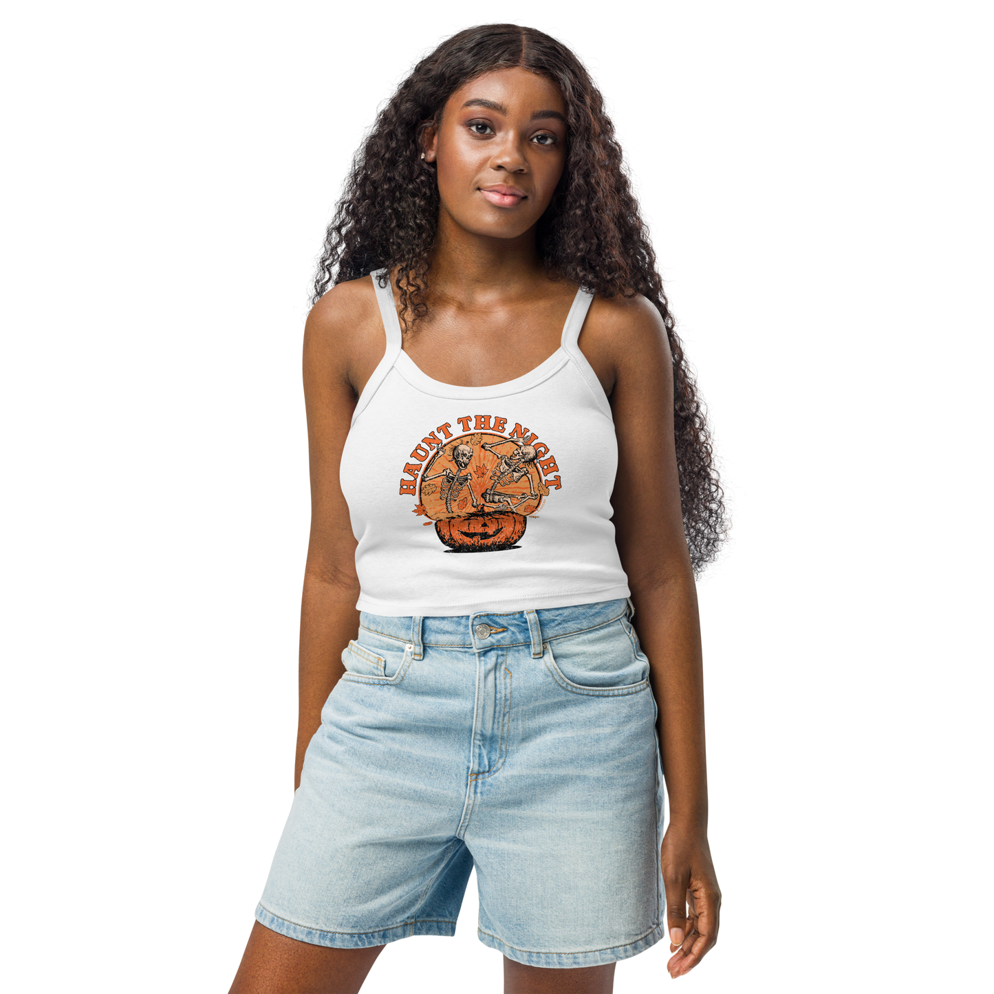 Haunt The Night Micro-Rib Tank Top