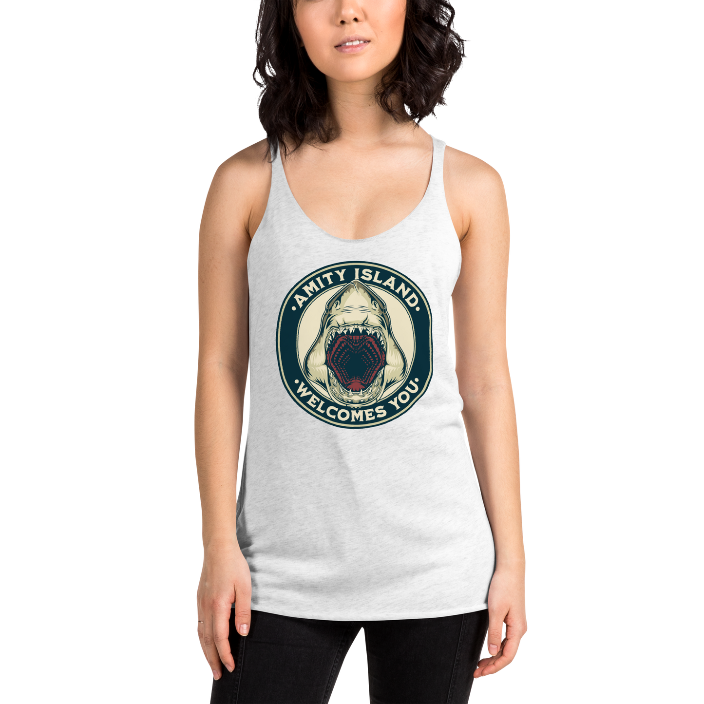 Welcome to Amity Racerback Tank