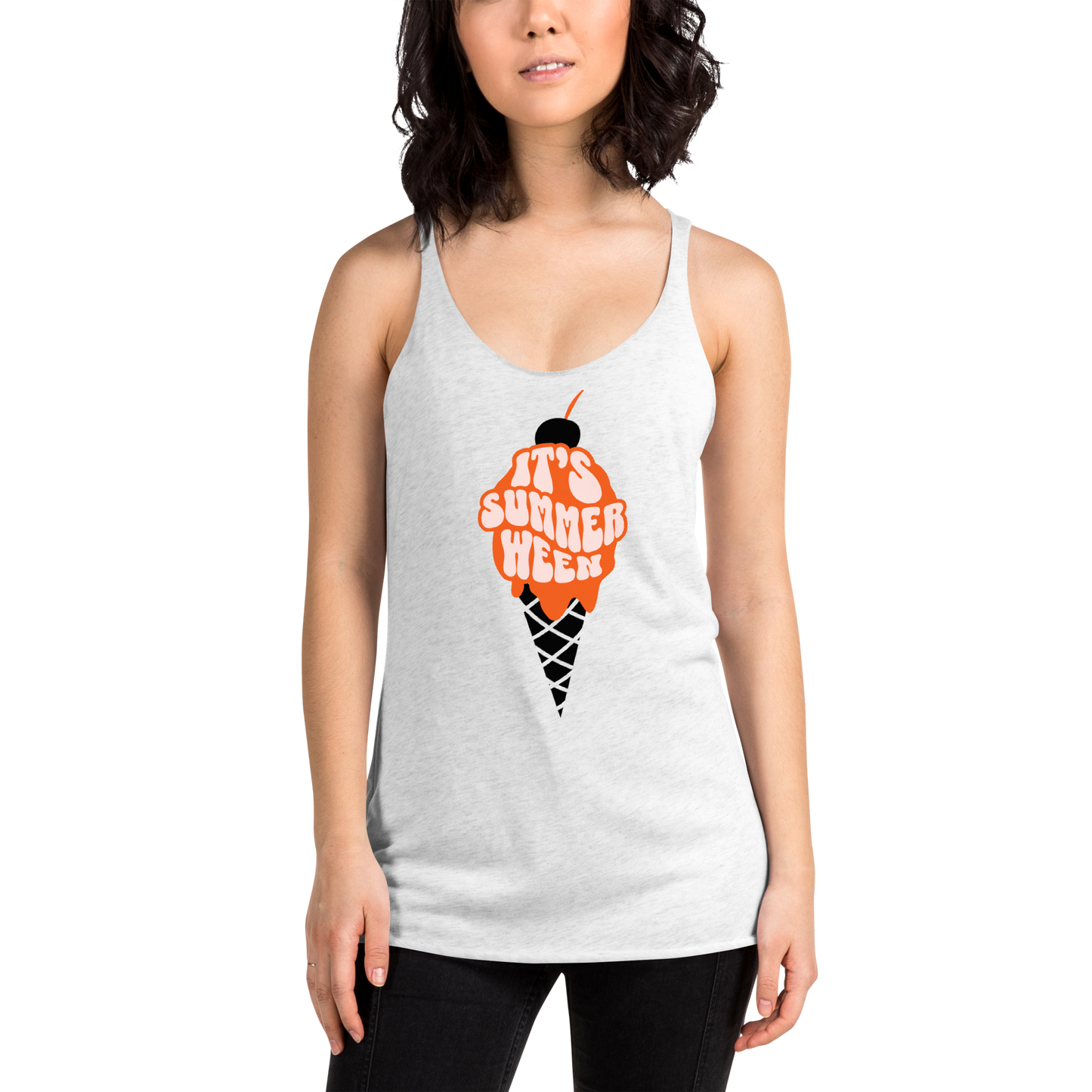 Summerween Ice Cream Racerback Tank