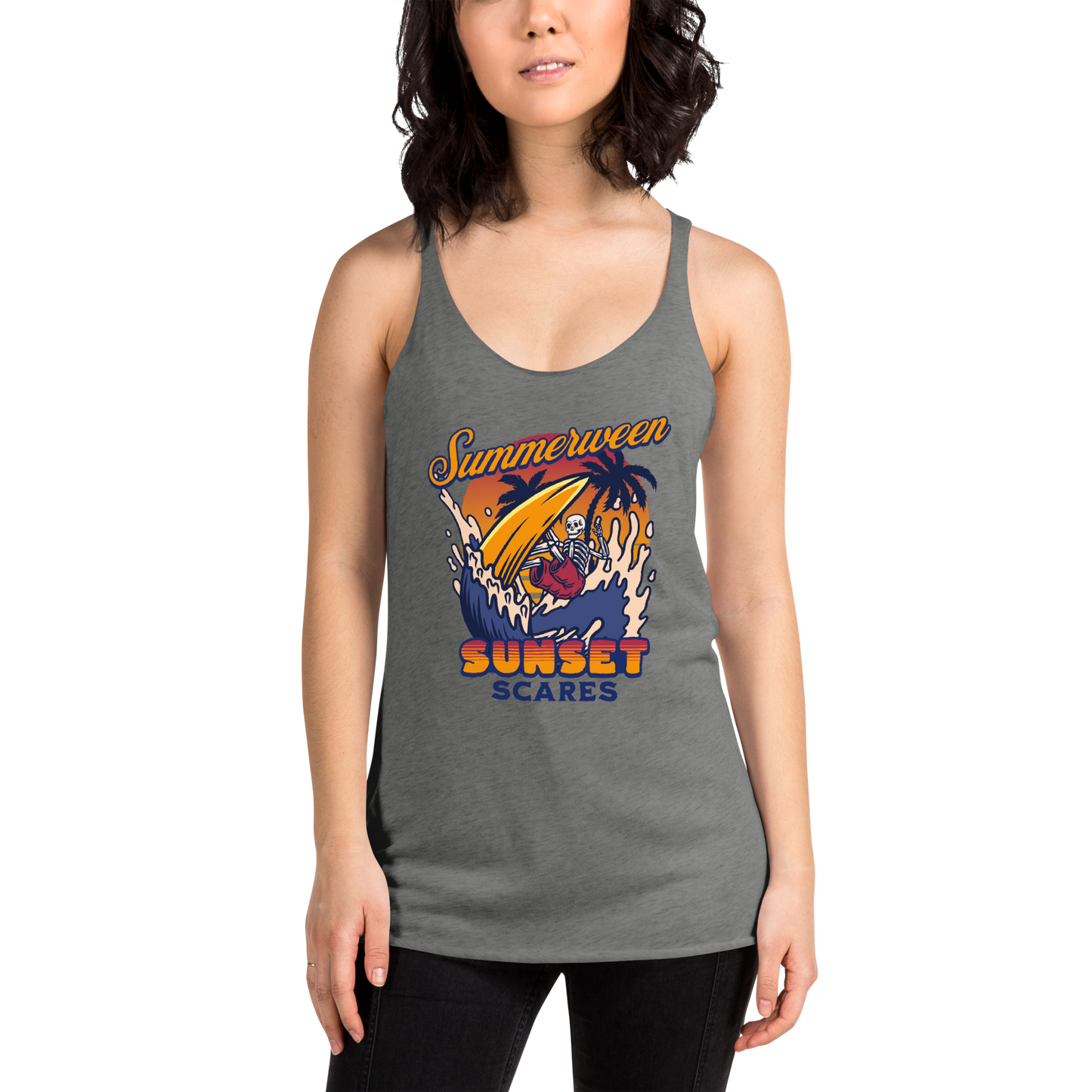 Sunset Scares Racerback Tank