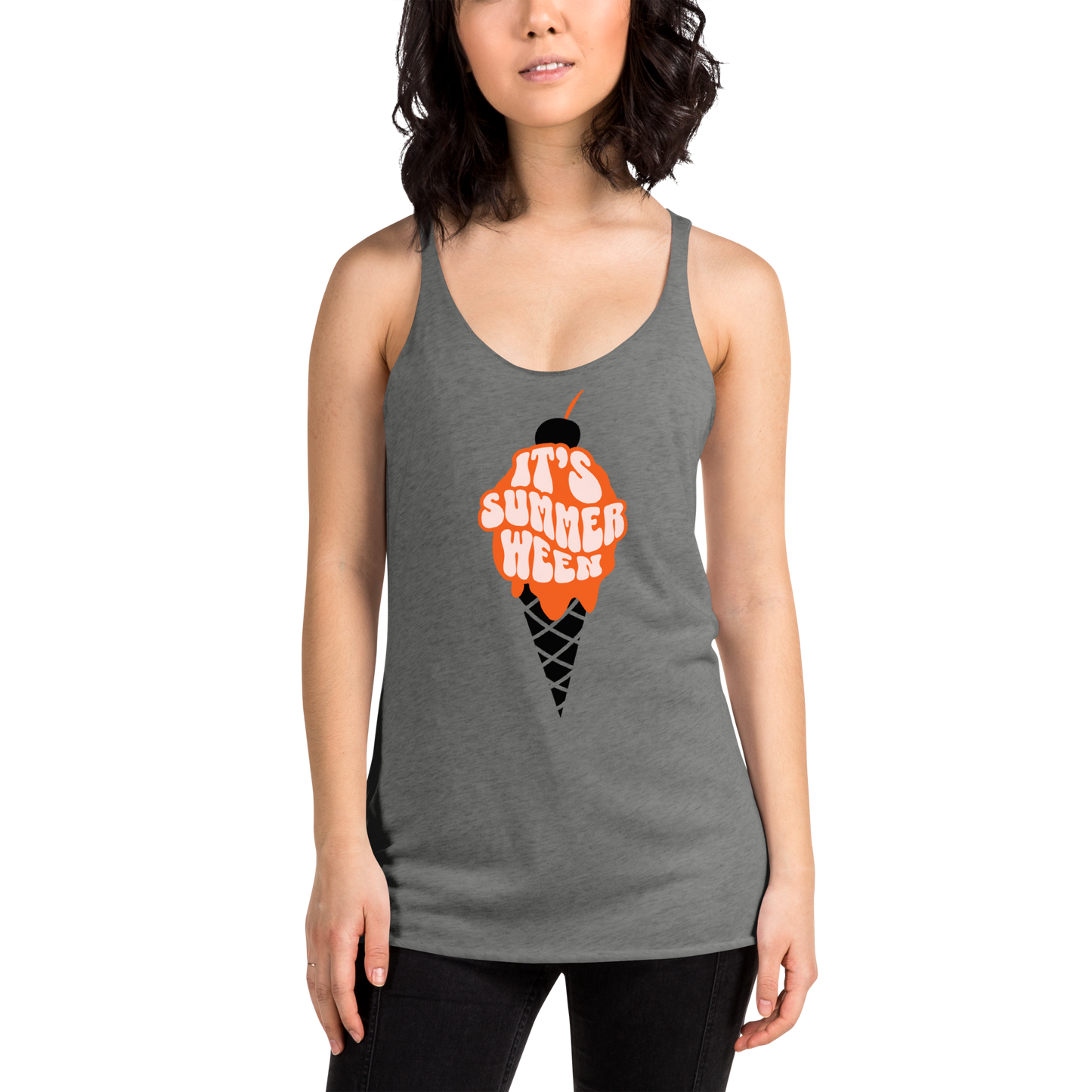 Summerween Ice Cream Racerback Tank