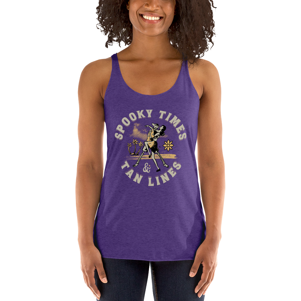 Spooky Times & Tan Lines Racerback Tank