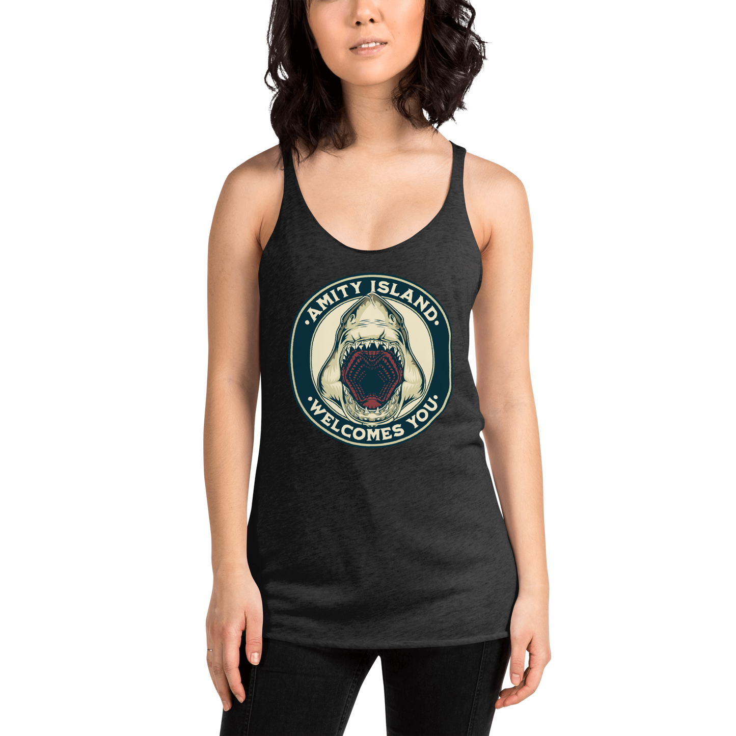 Welcome to Amity Racerback Tank
