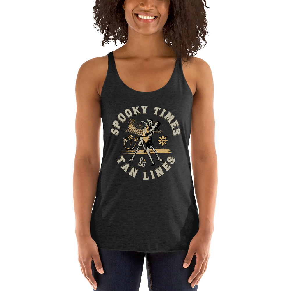 Spooky Times & Tan Lines Racerback Tank