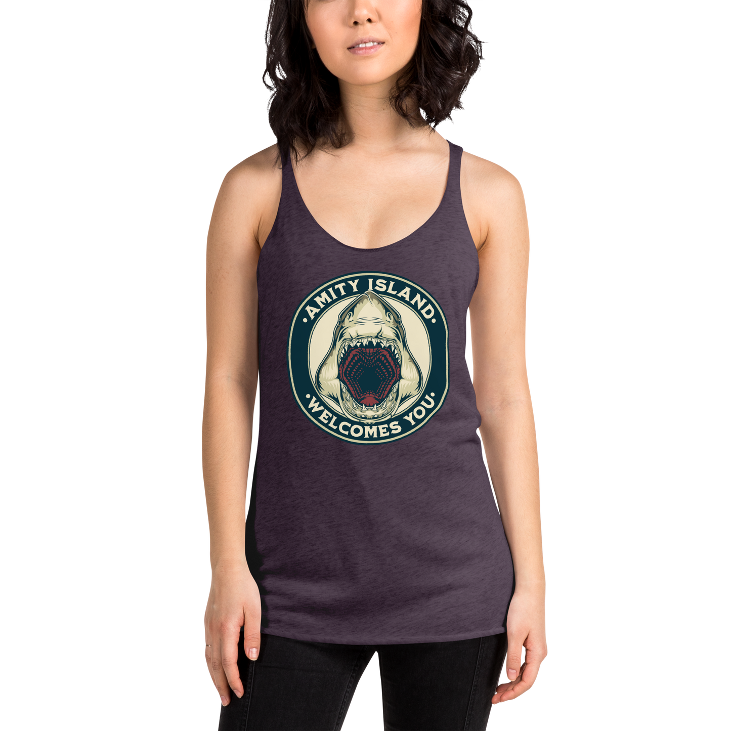 Welcome to Amity Racerback Tank