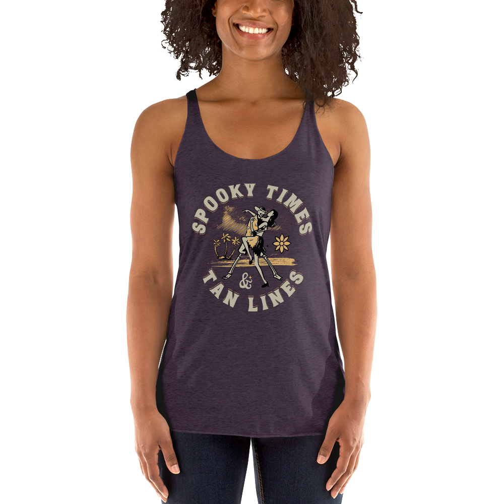 Spooky Times & Tan Lines Racerback Tank