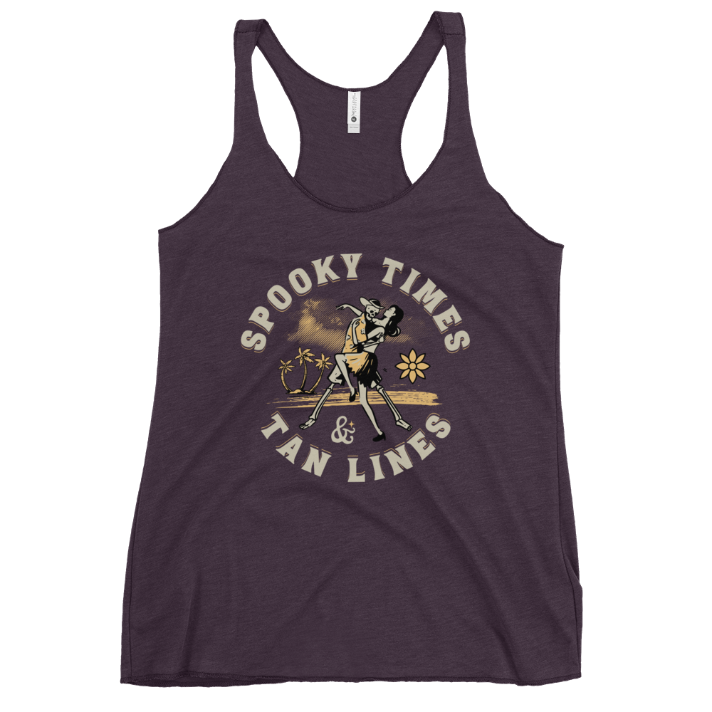 Spooky Times & Tan Lines Racerback Tank