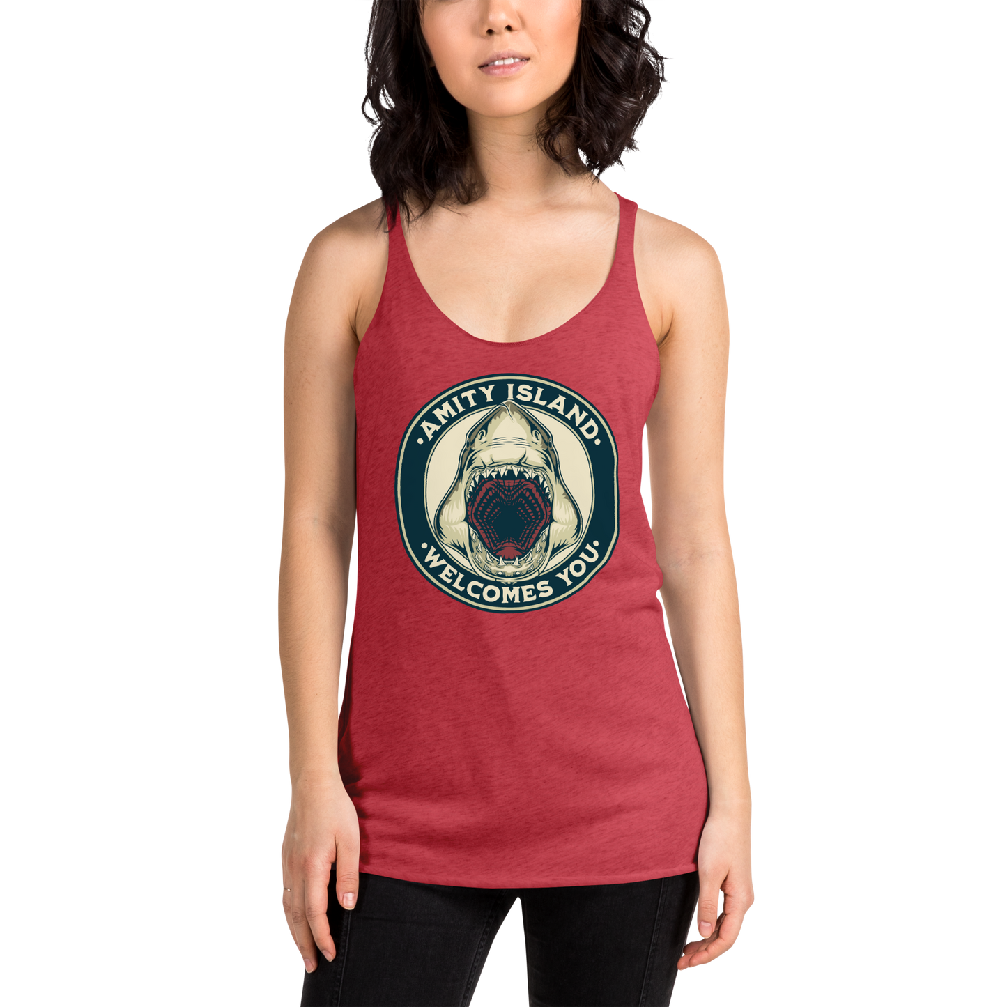 Welcome to Amity Racerback Tank