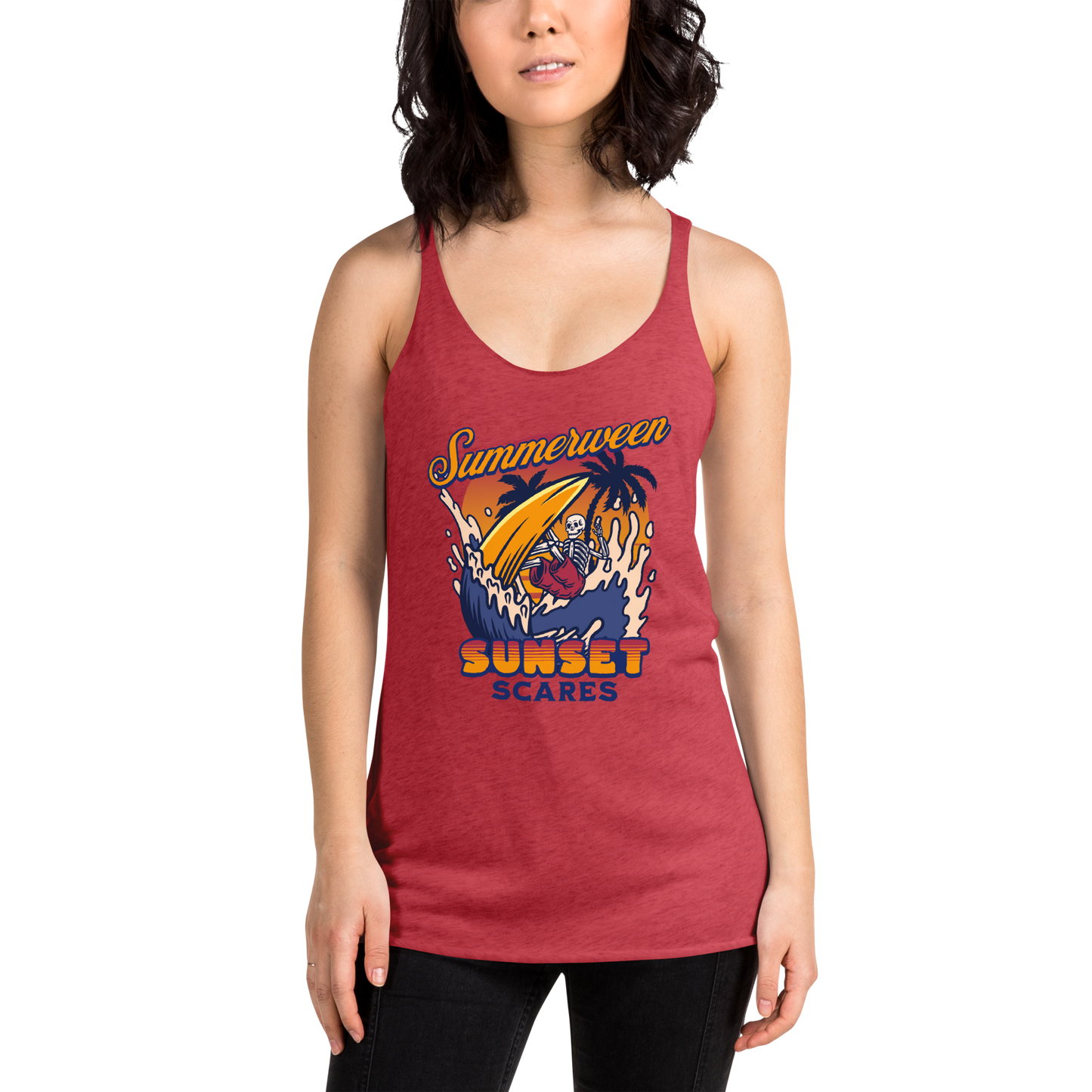 Sunset Scares Racerback Tank