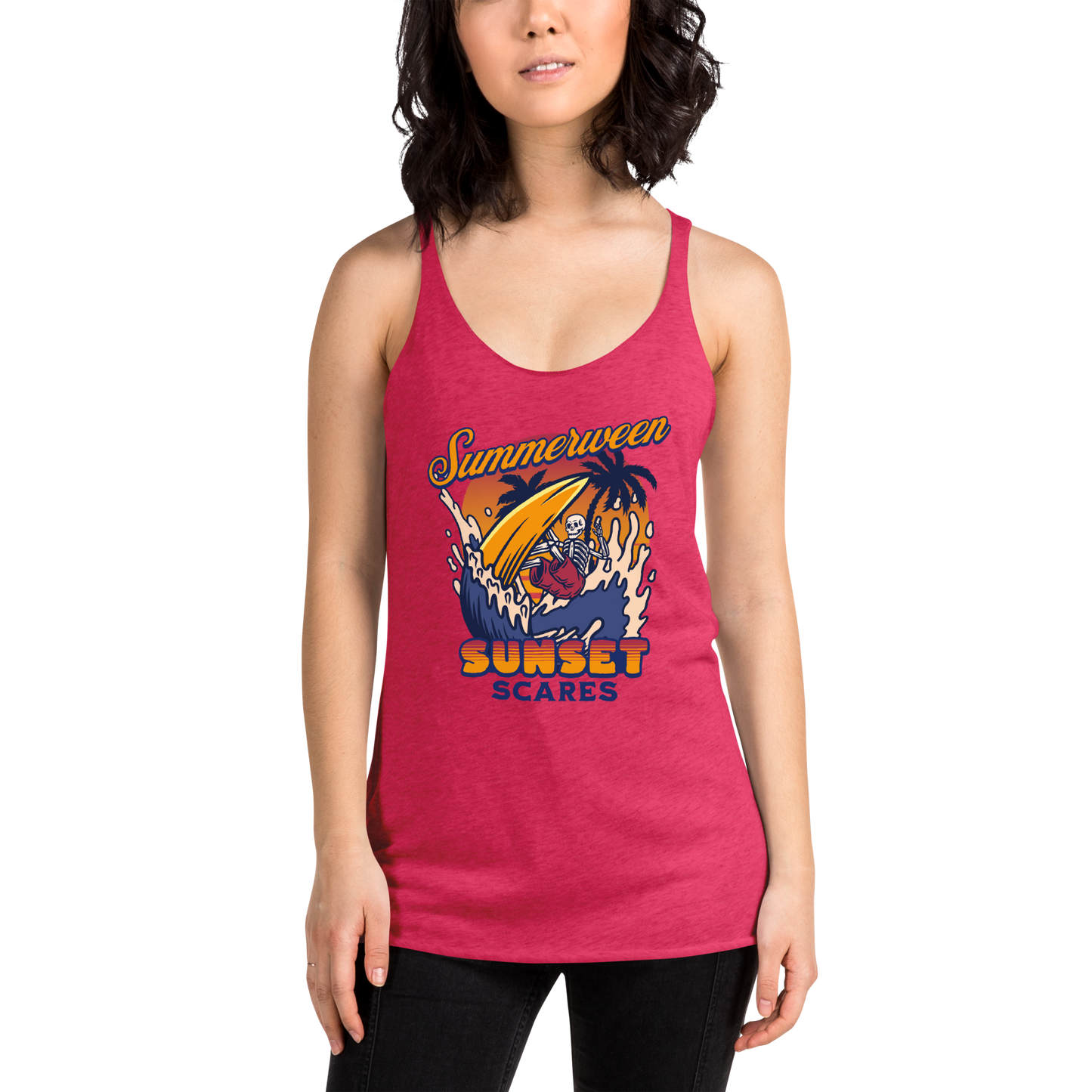 Sunset Scares Racerback Tank