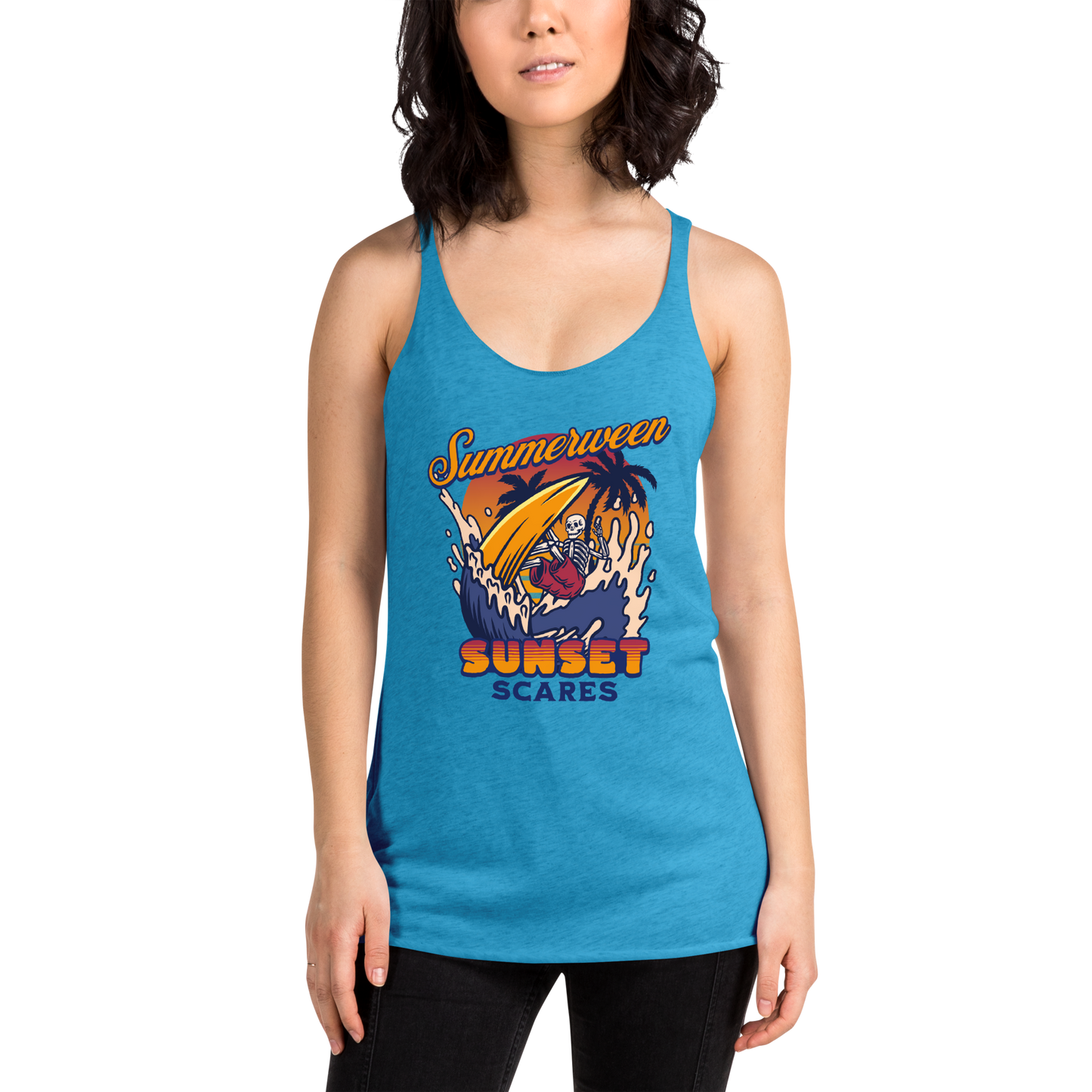 Sunset Scares Racerback Tank