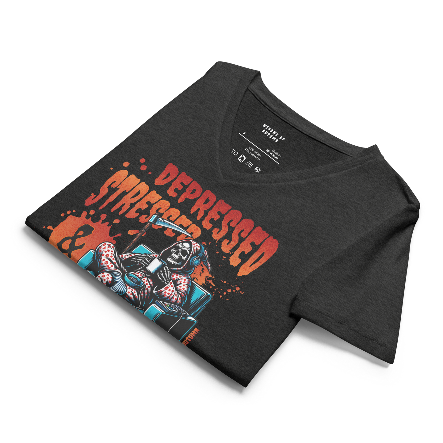 Depressed, Stressed, & True Crime Obsessed V-Neck Tee