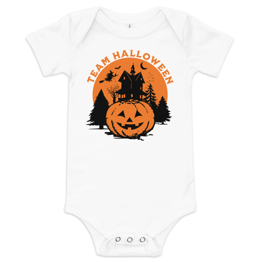 Team Halloween Baby Onesie