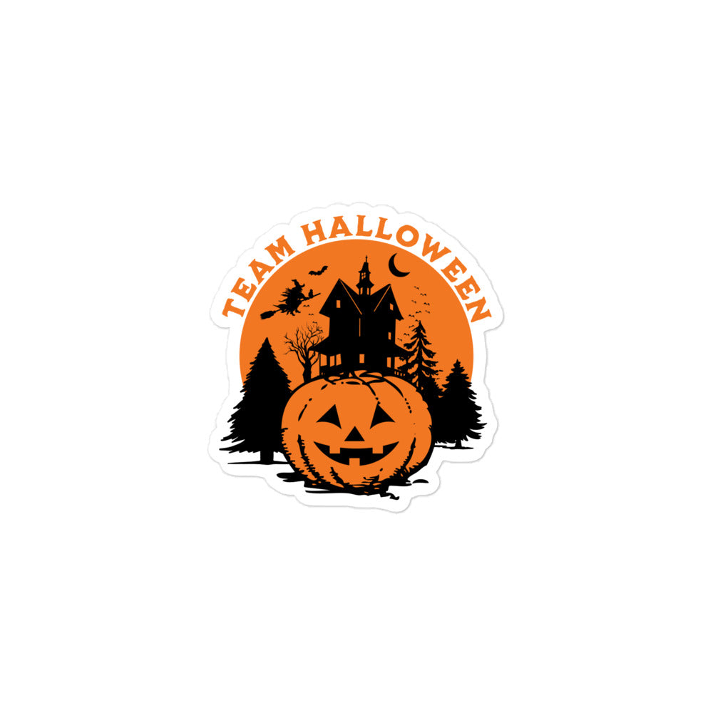 Team Halloween Bubble-Free Sticker