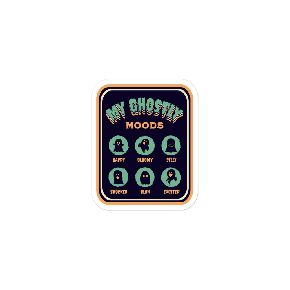 Ghostly Moods Bubble-Free Sticker