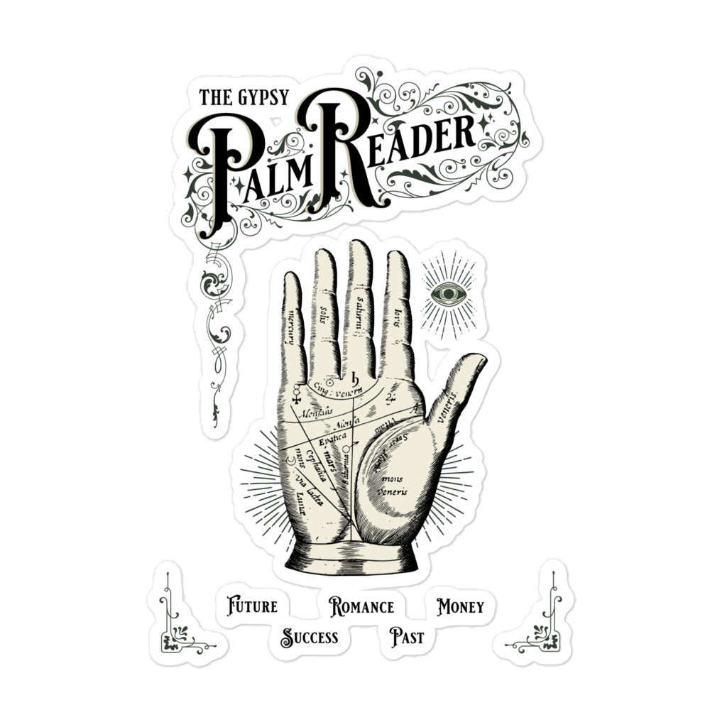 Palm Reader Bubble-Free Sticker