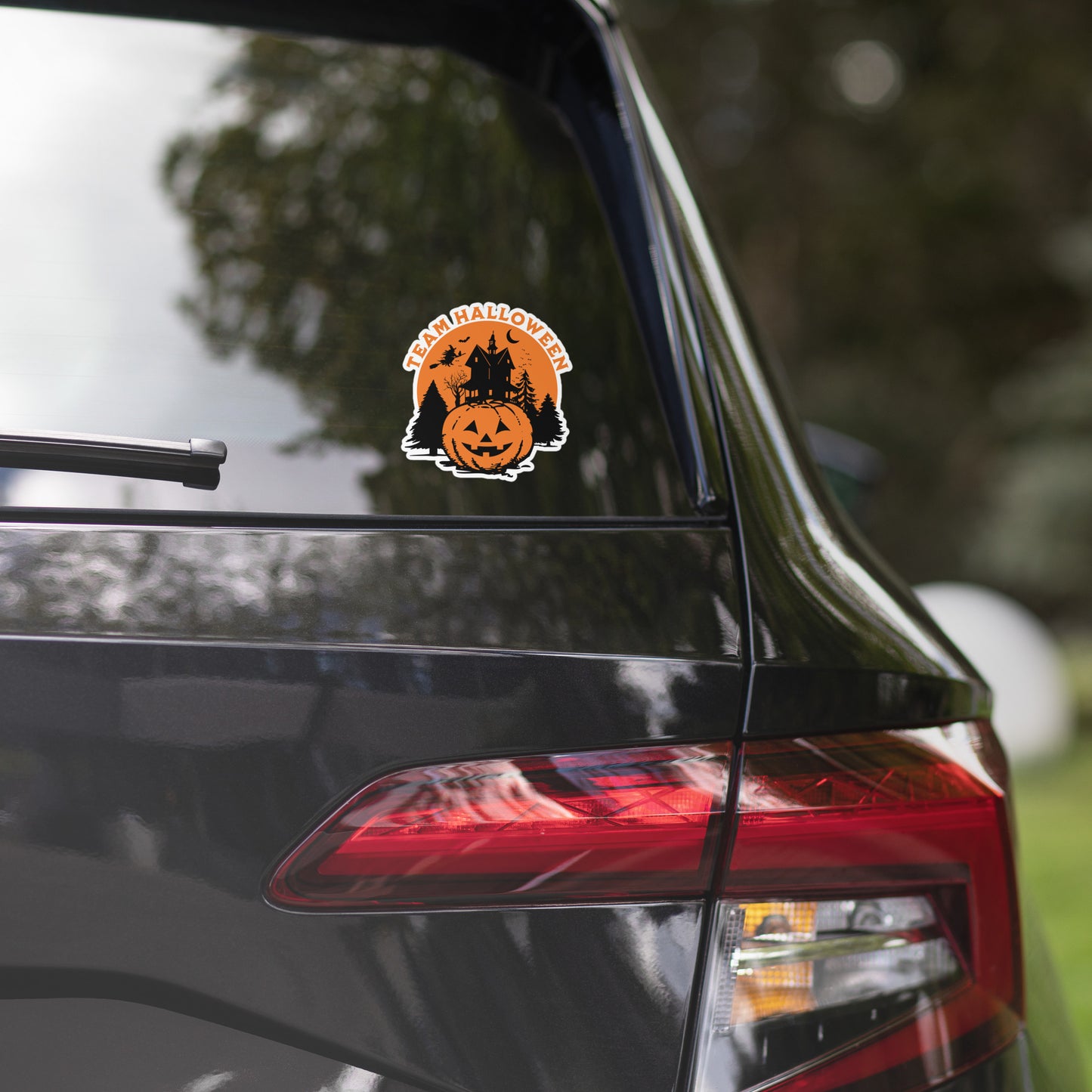 Team Halloween Bubble-Free Sticker
