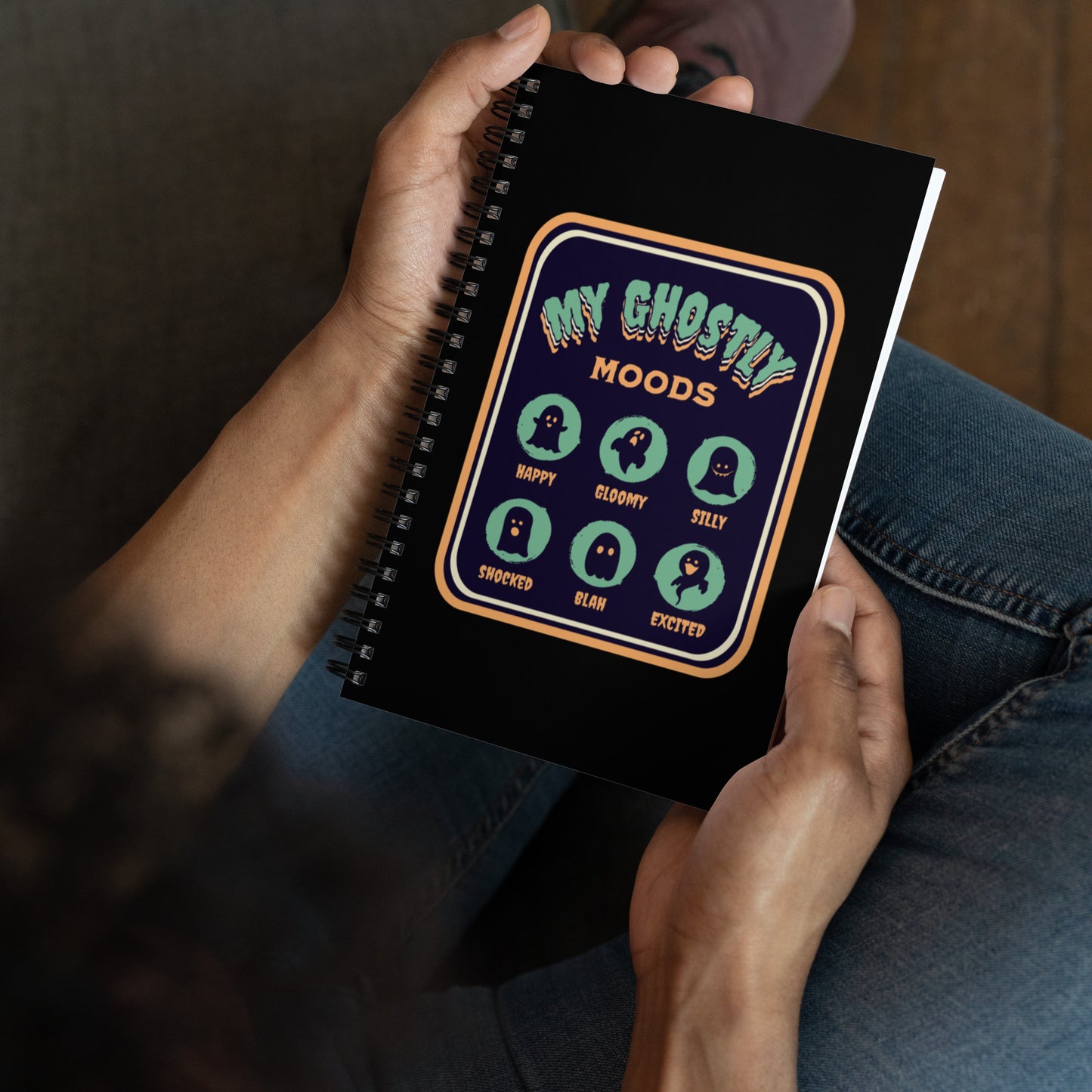 Ghostly Moods Spiral Notebook