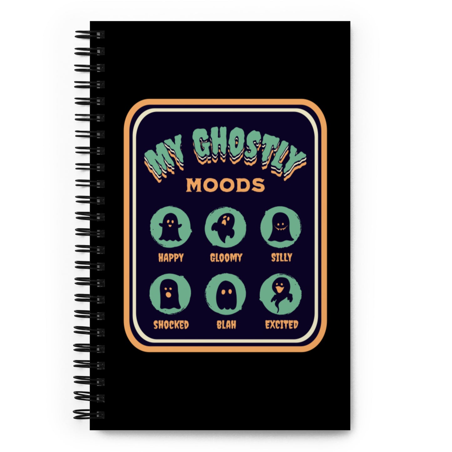 Ghostly Moods Spiral Notebook