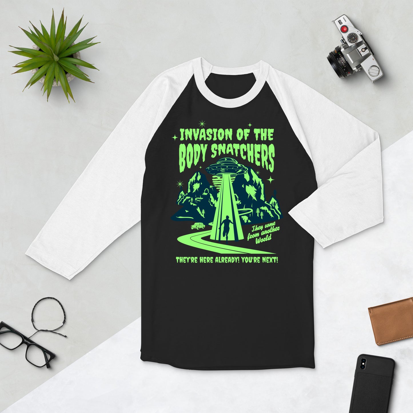 Body Snatchers Baseball Tee