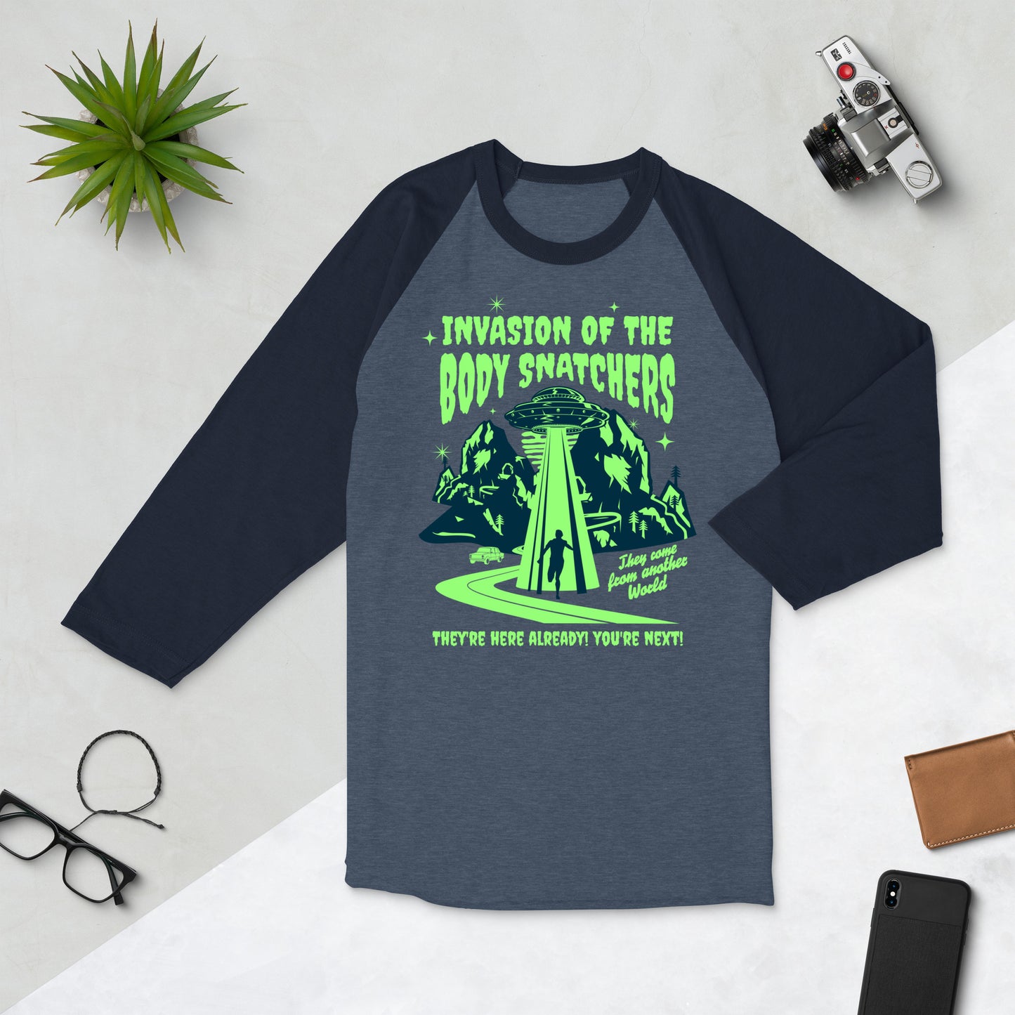 Body Snatchers Baseball Tee