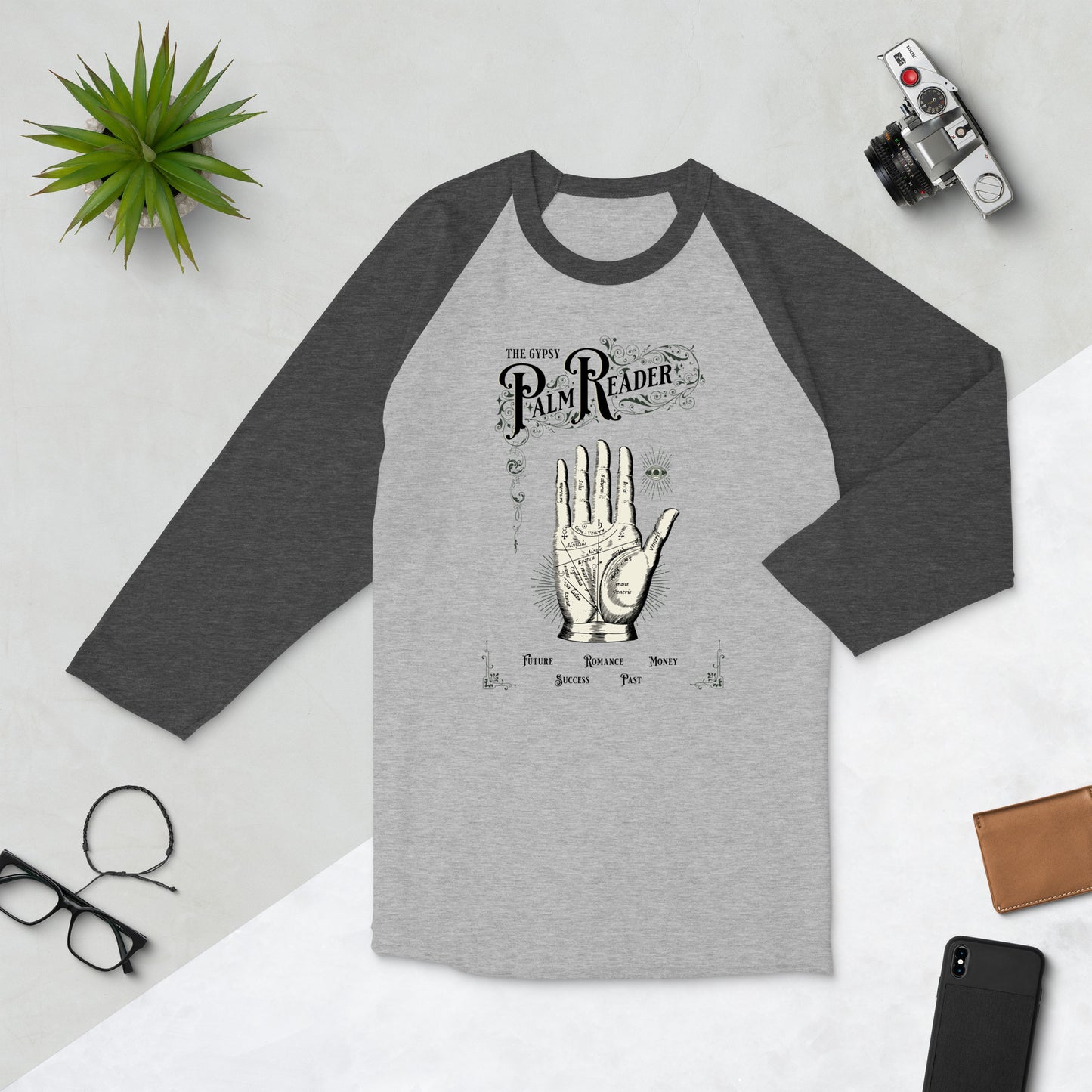 Palm Reader Baseball Tee