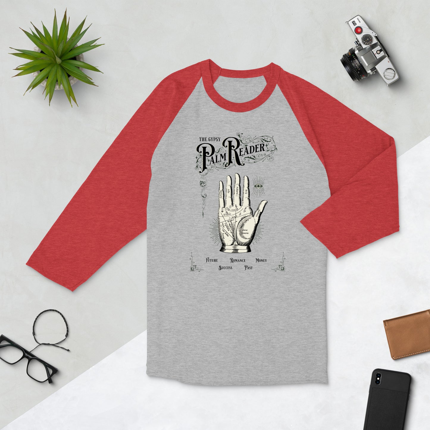 Palm Reader Baseball Tee