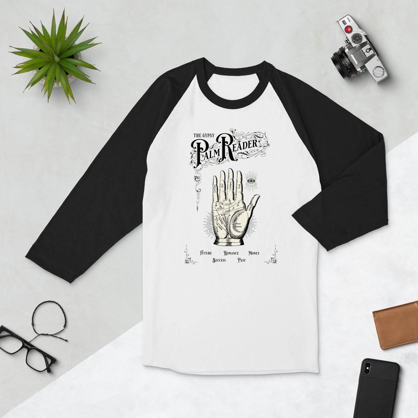 Palm Reader Baseball Tee