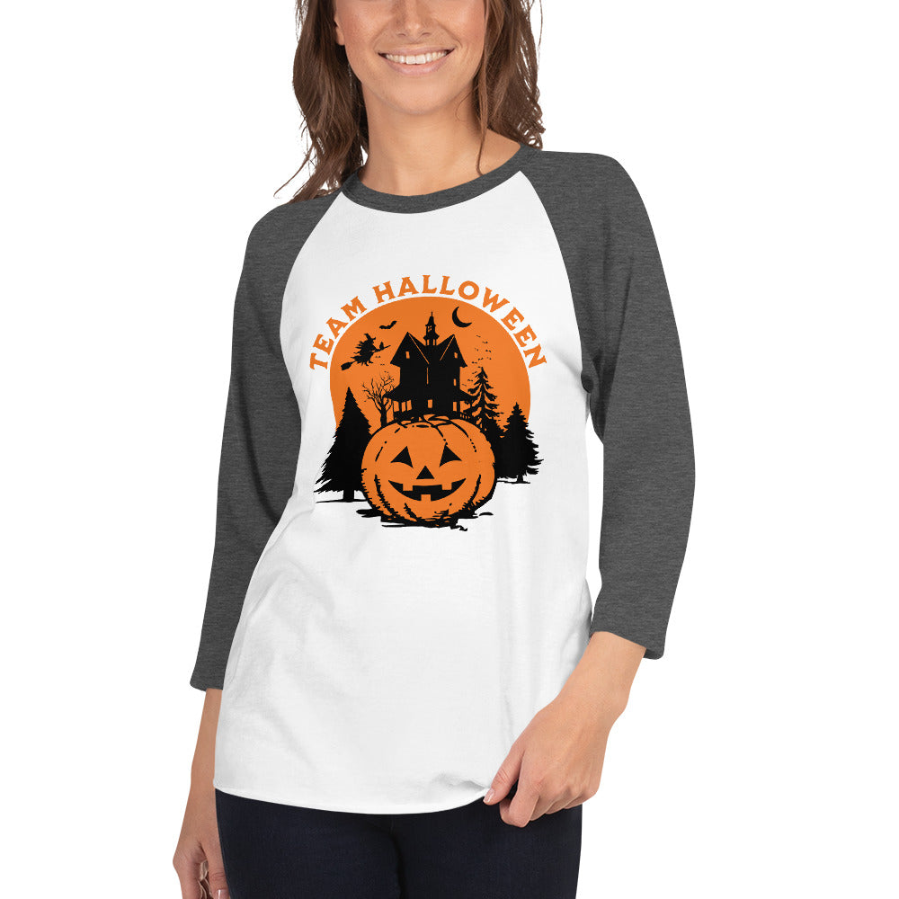 Team Halloween Baseball Tee