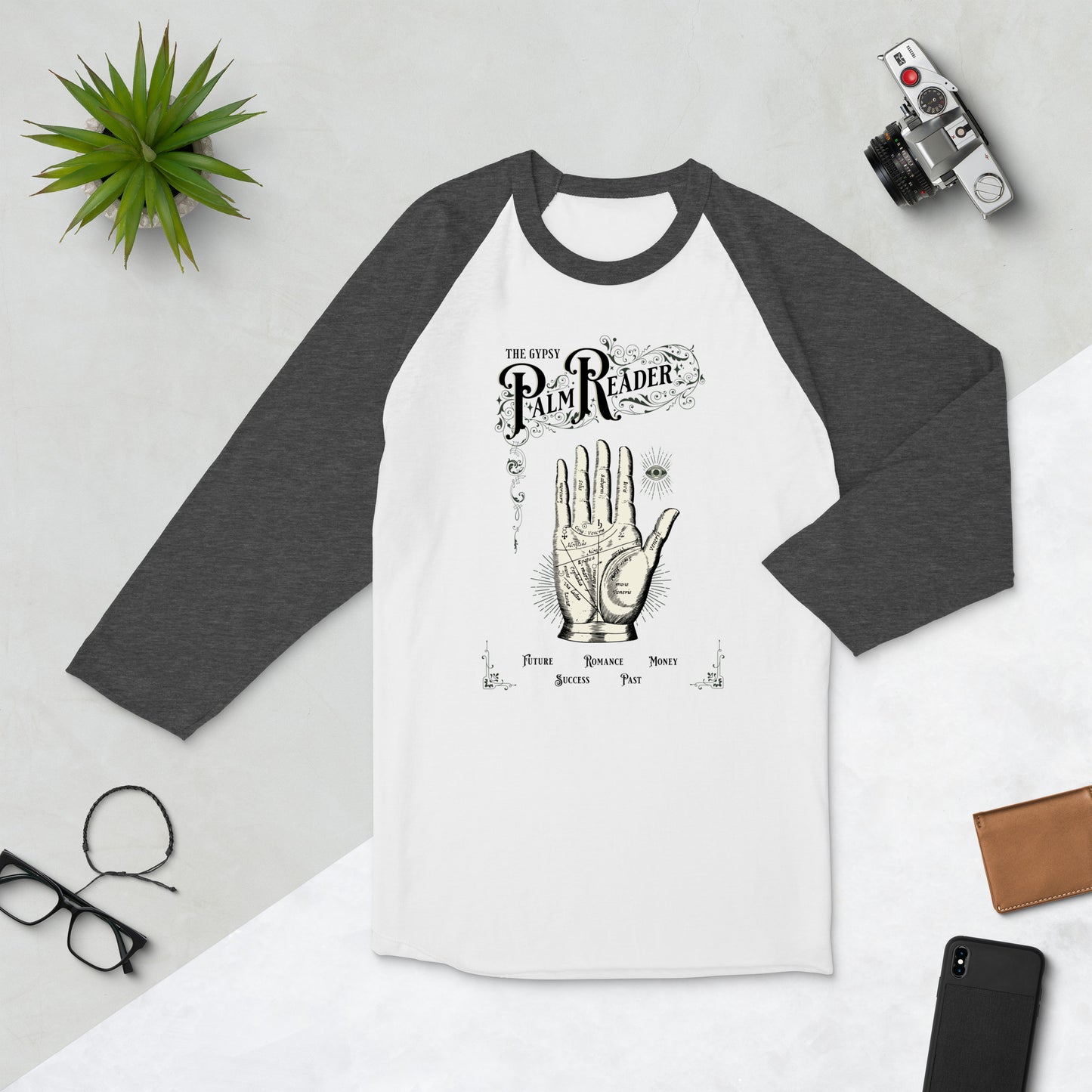 Palm Reader Baseball Tee