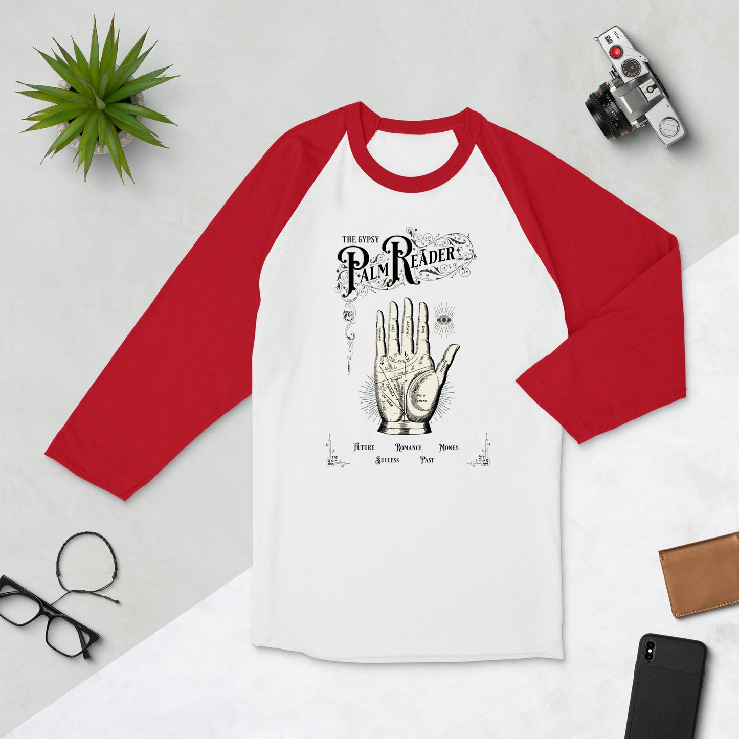 Palm Reader Baseball Tee