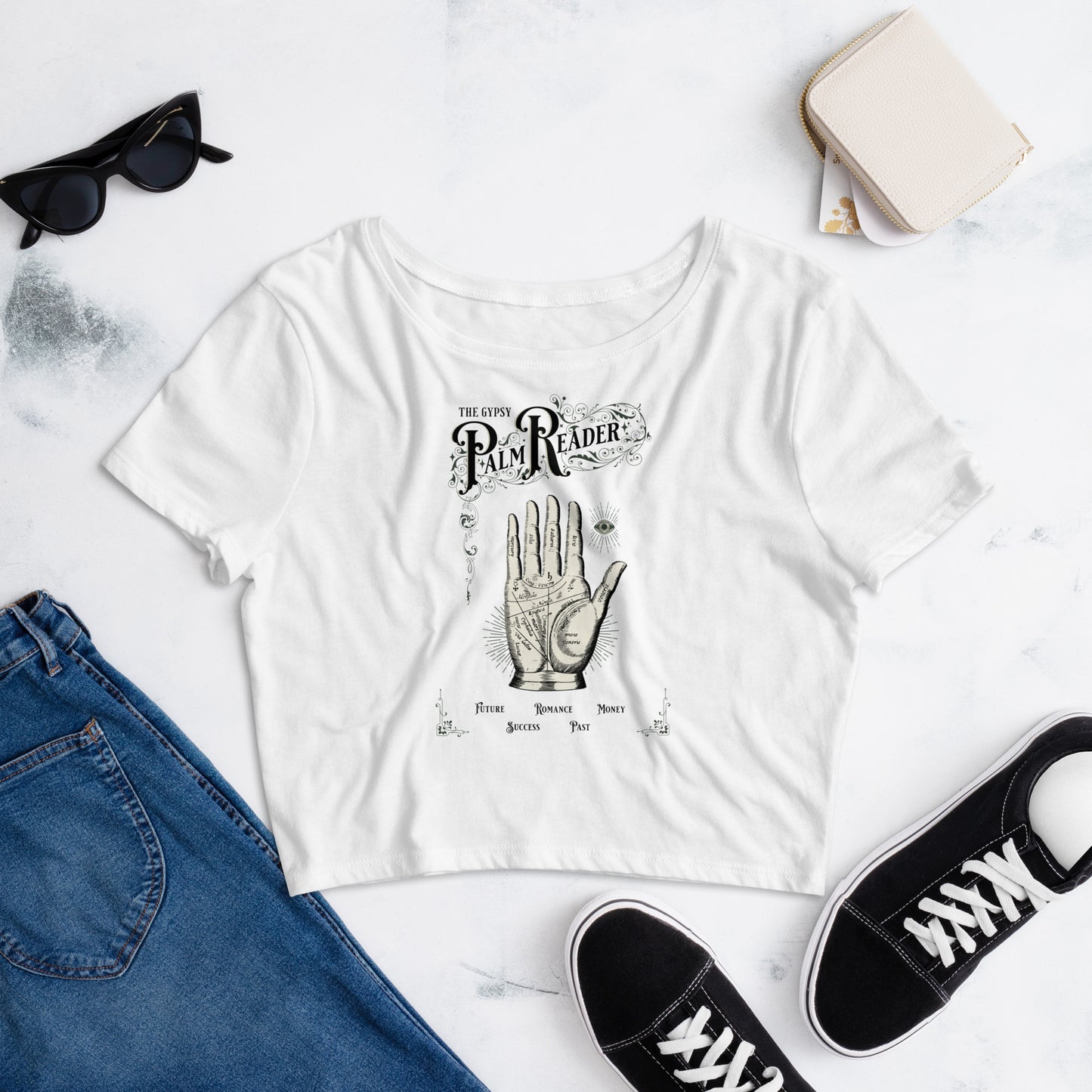 Palm Reader Cropped Tee